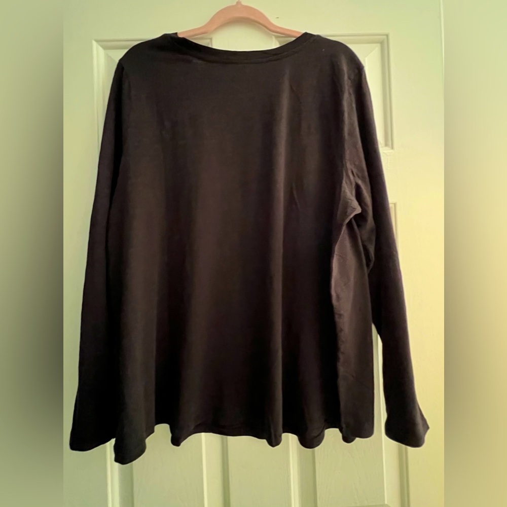 Sonoma crew neck long sleeve in size 1X. 100% cotton - Picture 2 of 4